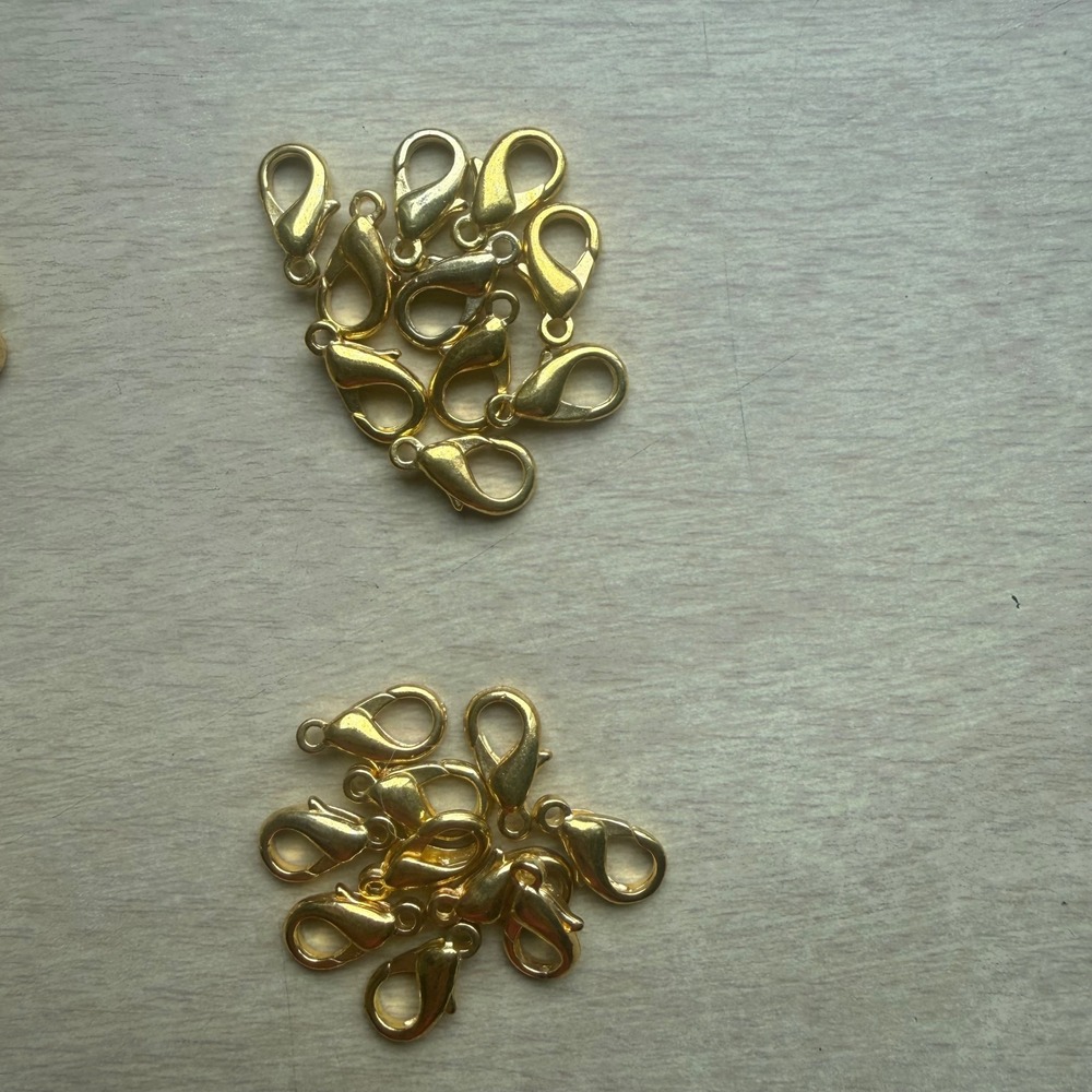 Unbranded Lobster Claw Clasps Unisex OS Gold New Jewelry Making Findings 100pc - Picture 7 of 8